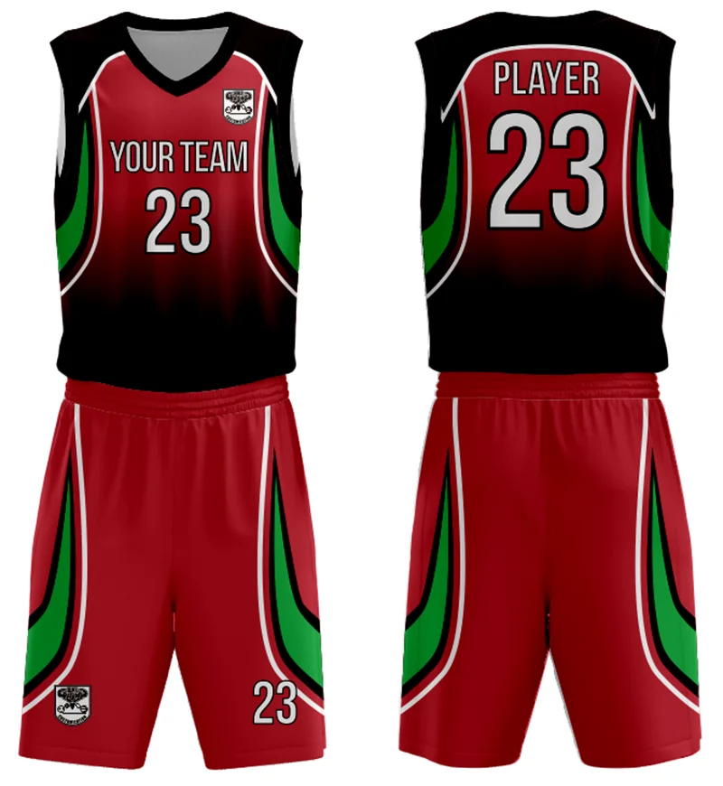 New Design Plaid Basketball Sports Wear Sublimation Printing Green  Basketball Jerseys