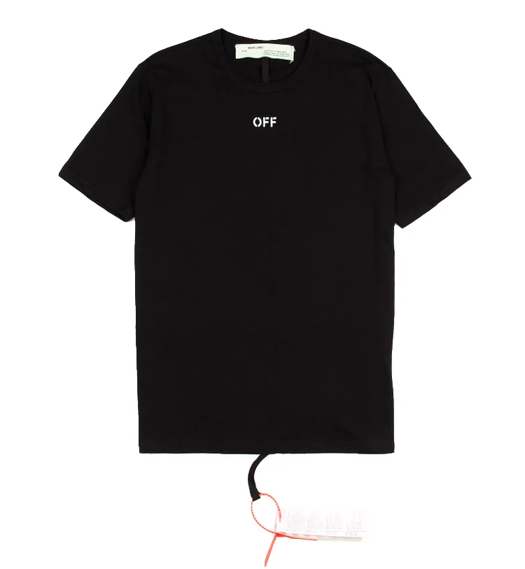 

Off Ow White High Quality Hand Held Medicine Box Series Men And Women Celebrity Style Short Sleeve T-shirt