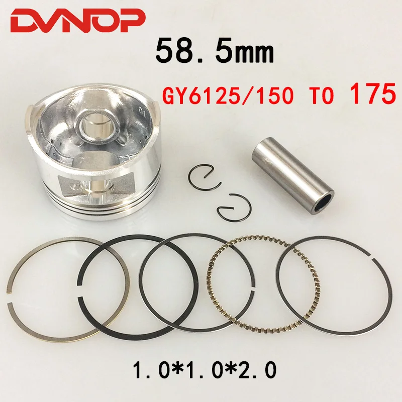 

58.5mm big bore Piston Ring Set for Scooter ATV QUAD 152QMI 157QMJ 1P57QMJ GY6 125 GY6 150 BIG TO 175CC