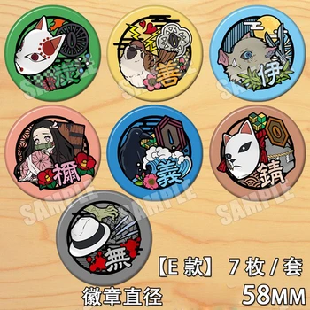 

Anime Demon Slayer Kimetsu no Yaiba Kamado Tanjirou Nezuko Bedge Cartoon Collect Backpacks Bags Badges Button Brooch Pin Gifts