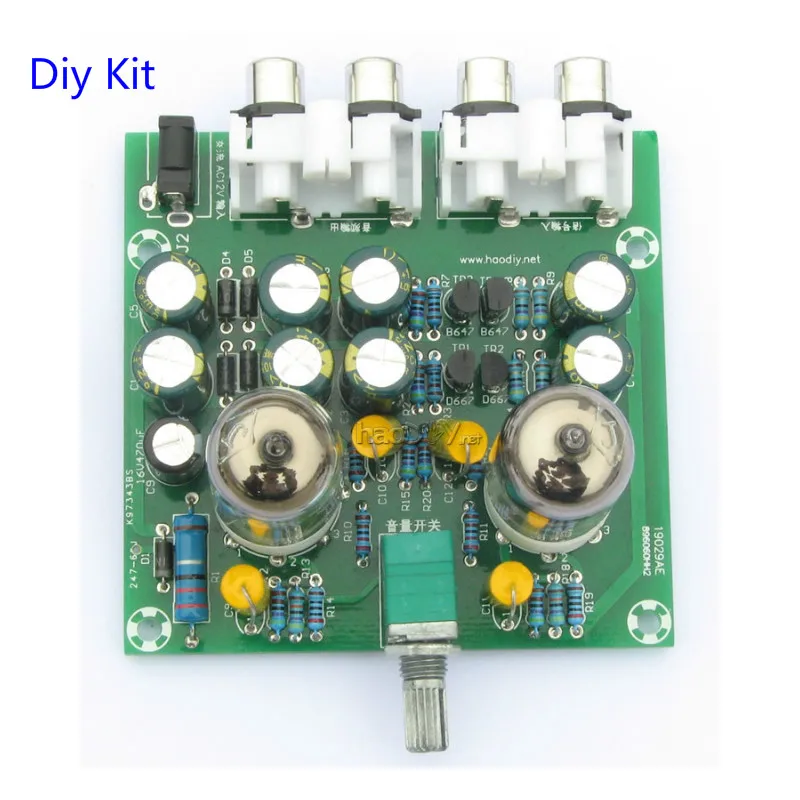 Newest 6J1 tube preamp amplifier board Pre amp Headphone amp 6J1 valve preamp bile buffer diy kits 6J1 tube preamp amplifier boa