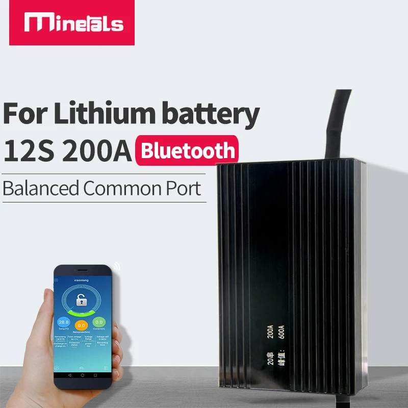 12s bms Встроенный bluetooth 45 в smart 36 В LFP4 200A электрическая вилка грузовик литиевая