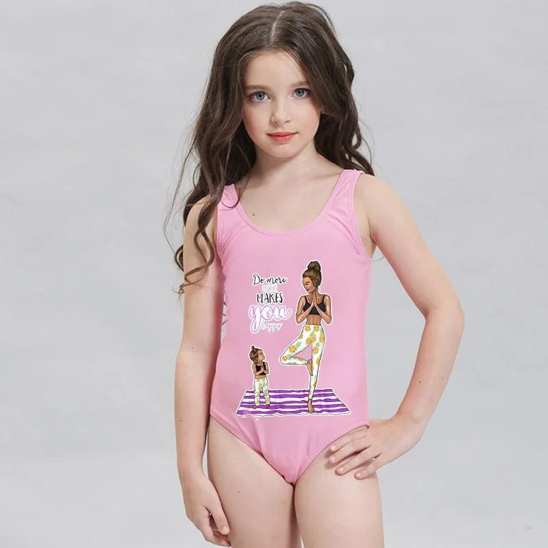

Summer Sexy One Piece Swimsuit Women Parent-Child Bikini Swimwear Bodysuit Family Look Bathing Matching Family Outfits