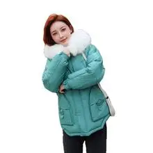 Online Celebrity Dongdaemun Bright Surface down Jacket Cotton-padded Clothes Women's Short down Coat New Style Winter CHIC