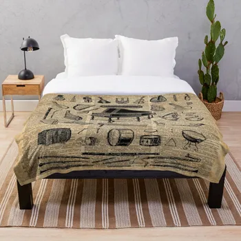 

Vintage Classical Music Instruments Dictio Throw Blanket Soft Sherpa Blanket Bed Sheet Single Knee Blanket Office Nap Blanket