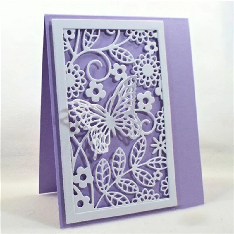 

Butterfly frame background Metal Cutting Dies Stencils Scrapbooking Album Paper Decorative Craft Embossing New 2020