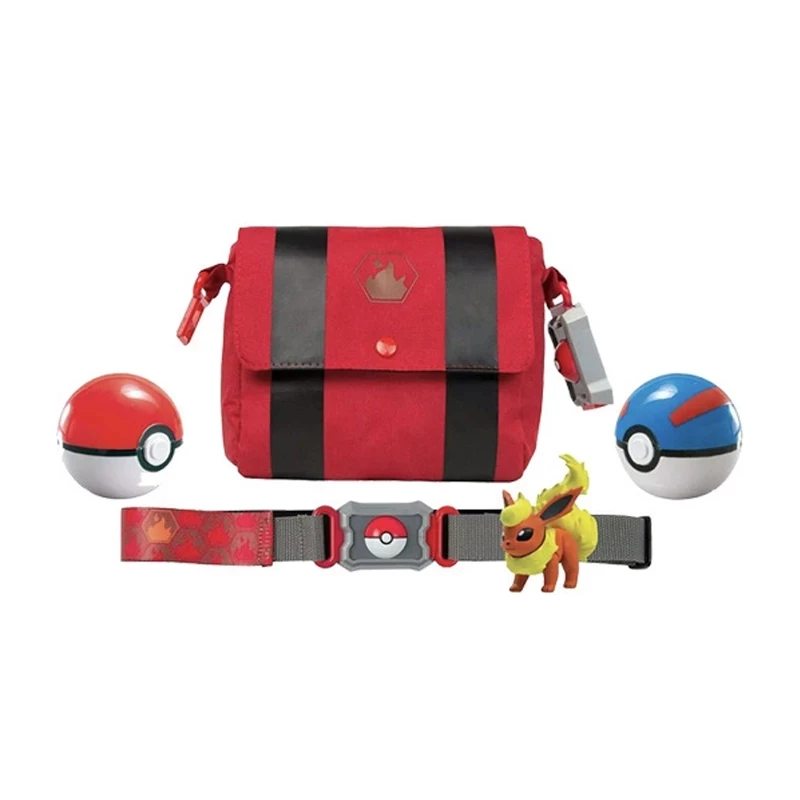 Genuine Pokemon TOMY WCT Pet Elf Ball Belt Retractable Boxed Pocket Monster Master Pikachu Pokeball US Version Kids Toys Gifts | Игрушки и