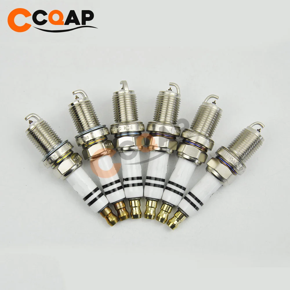 6 шт. иридиевая Свеча зажигания долговечная для A6 A6L A7 A8 OE: 06E905611 06E 905 611 | Автомобили