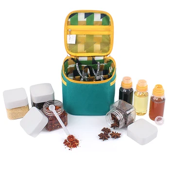 

Small Spice Salt Pepper Seasoning Jar Can Kitchen Tool Picnic Tool Bottle Outdoor Camping Easily Carrying BBQ Tools