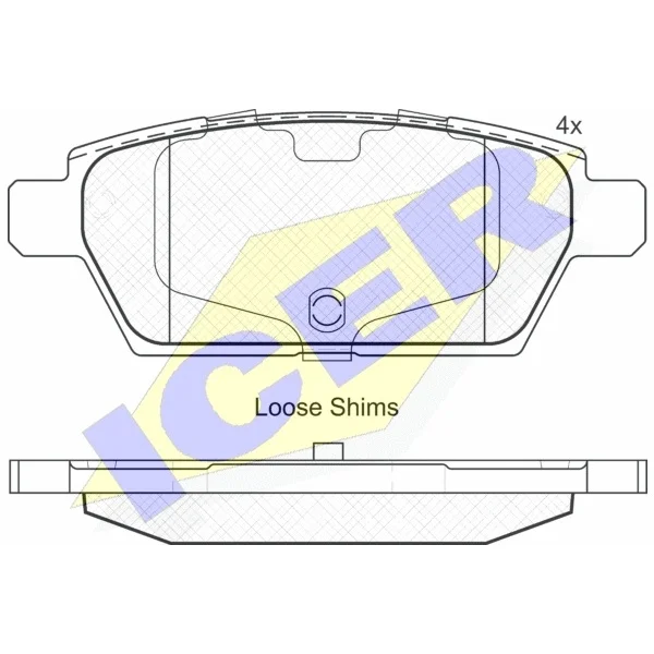 Колодки дисковые задние Mazda 6 2.0/2.3 02/2.0MRZ/2.5MRZ 07 ICER