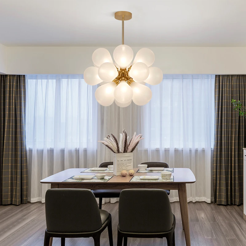 

Роскошная кухонная люстра в стиле пост-модерн, железная комнатная лампа в стиле лофт для гостиной, декоративное светодиодное освещение в ск...