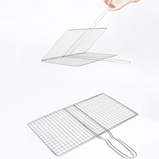 Rozsdamentes Acélból Származó Galvanizáló Bbq Nettó Grill Halaklip Fogantyúval 2020 - Image 3