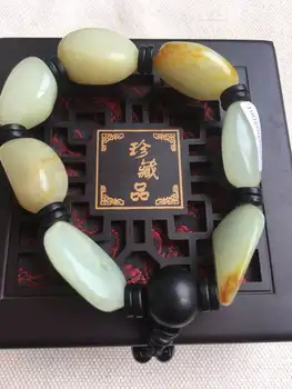 

Natural raw hetian jade bracelet bangle hand-carved jadite jade beads bracelets for men jade jewelry real jade gift high quality