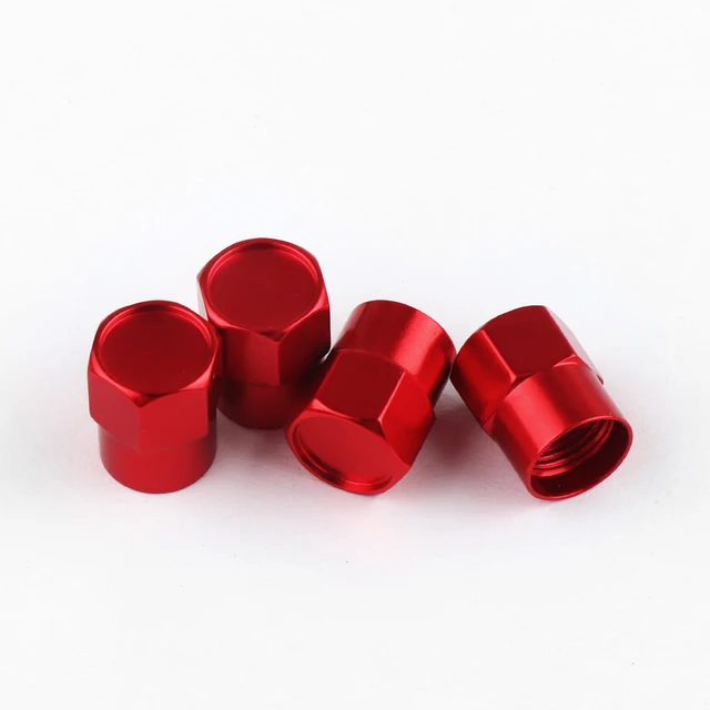 4pcs Metal Car Wheel Tire Valve Stem Caps Cover Auto Accessories For Seat Ibiza 6j 6l Leon MK3 5f mk2 mk1 Cupra FR Ateca etc red