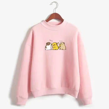 

New Pokémon Include a Hangry Hamster and a Swole Anime funny pokemon print women clothing Round Neck Long Sleeve Sweatshirt