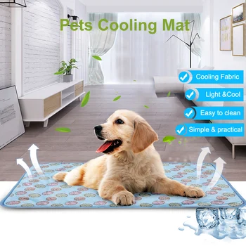 

NewPet Cat Summer Cooling Mat Cold Blanket Comfortable Multi-functional Fiber Cushion For Cats Dog Pet Accessories