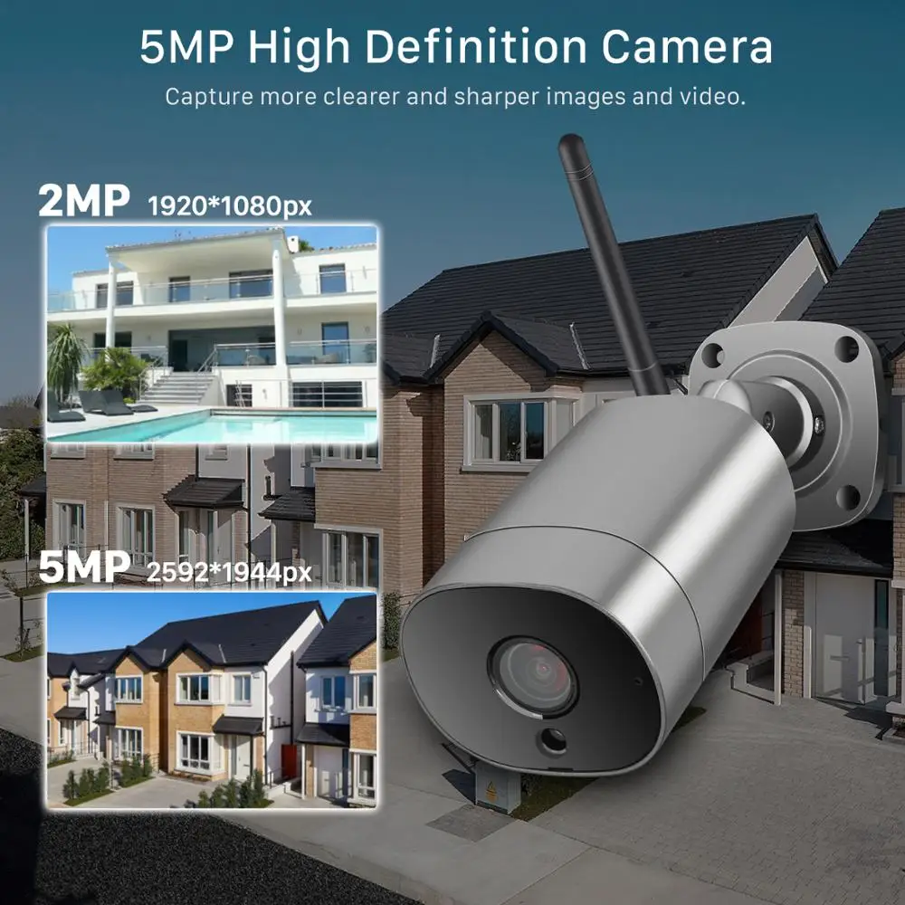 Besder H.265 наружная 5MP/2MP двухсторонняя аудио ip-камера IP66 водонепроницаемый металлический чехол для безопасности WiFi камера видеонаблюдения ONVIF P2P