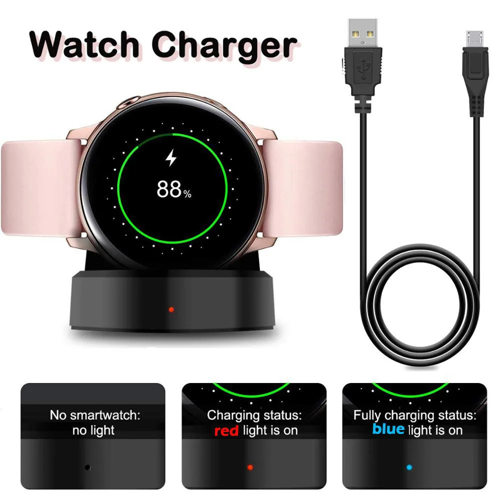 

Smart Watch Portable Charger For Samsung Galaxy Watch S3 40mm 44mm Wireless Fast Charging Power Source Charger