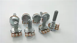 1pcs Professional Power Discharge Potentiometer ALPHA 16 Type Internal Curved Foot Single Potentiometer B10K with Step 41c