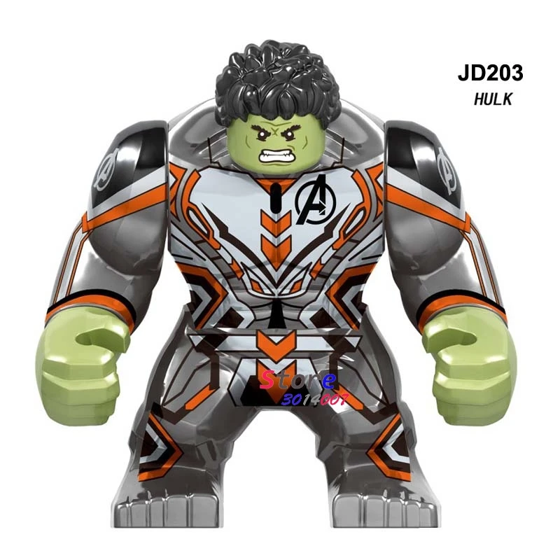 JD203 Один Мстители Marvel, большой танос, железный человек, Человек-паук, Тор Локи, человек-муравей, Черная пантера, Капитан Америка, строительные блоки, детские игрушки - Цвет: JD203