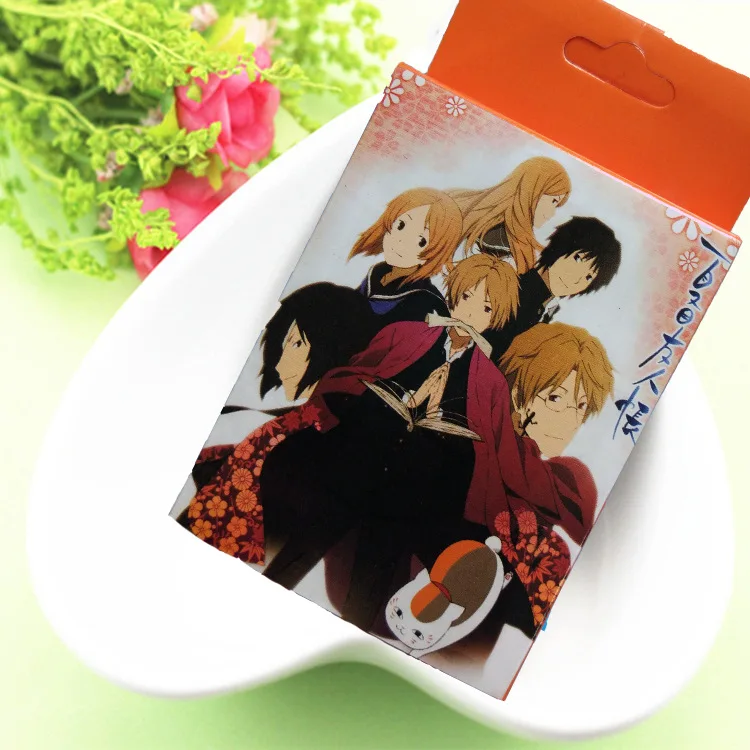 Стиль Natsume Friends аккаунт Аниме периферийные повседневные развлечения игральные карты коробка/54 высокой четкости плотная бумага