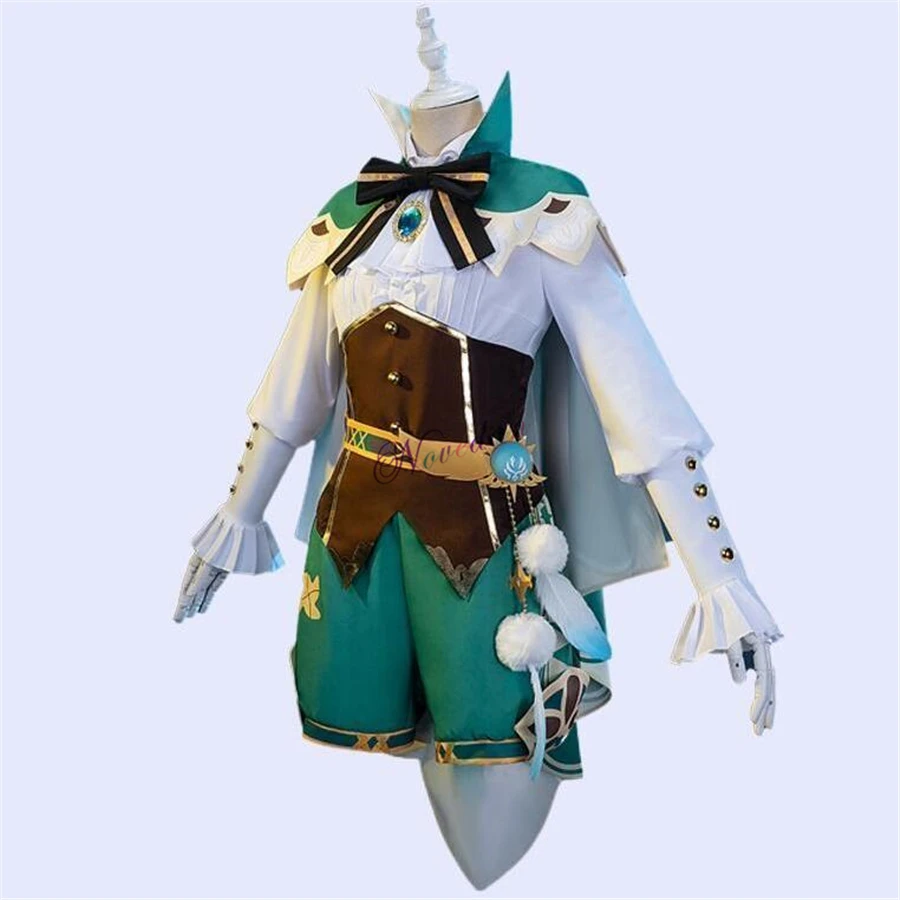 Novedan Genshin Impact Cosplay Venti Costume Halloween Anime Game Wig Shoes Harp Prop Outfit -Zentai shop online H3b0df43b7284418cbe5fdeed8a54b084t.jpg