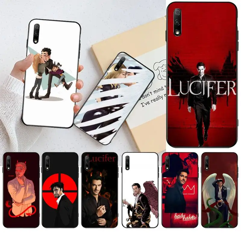 HPCHCJHM Lucifer Tom Ellis Новое поступление черный чехол для сотового телефона Huawei Honor 20 10 9 8