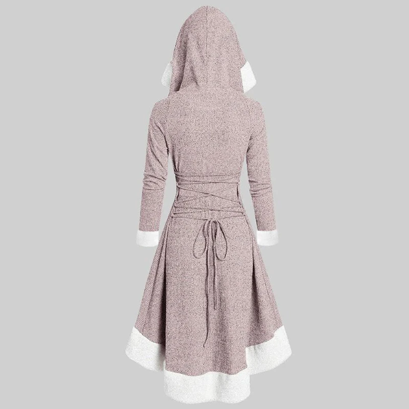 Осень зима 2019 Новое цветное Женское пальто с длинным рукавом пушистое капюшоном