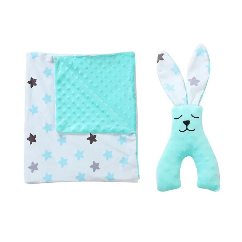 Шт/комплект новорожденного ребенка стрейч одеяло кукла набор Младенцы коляски теплое одеяло s 72XC