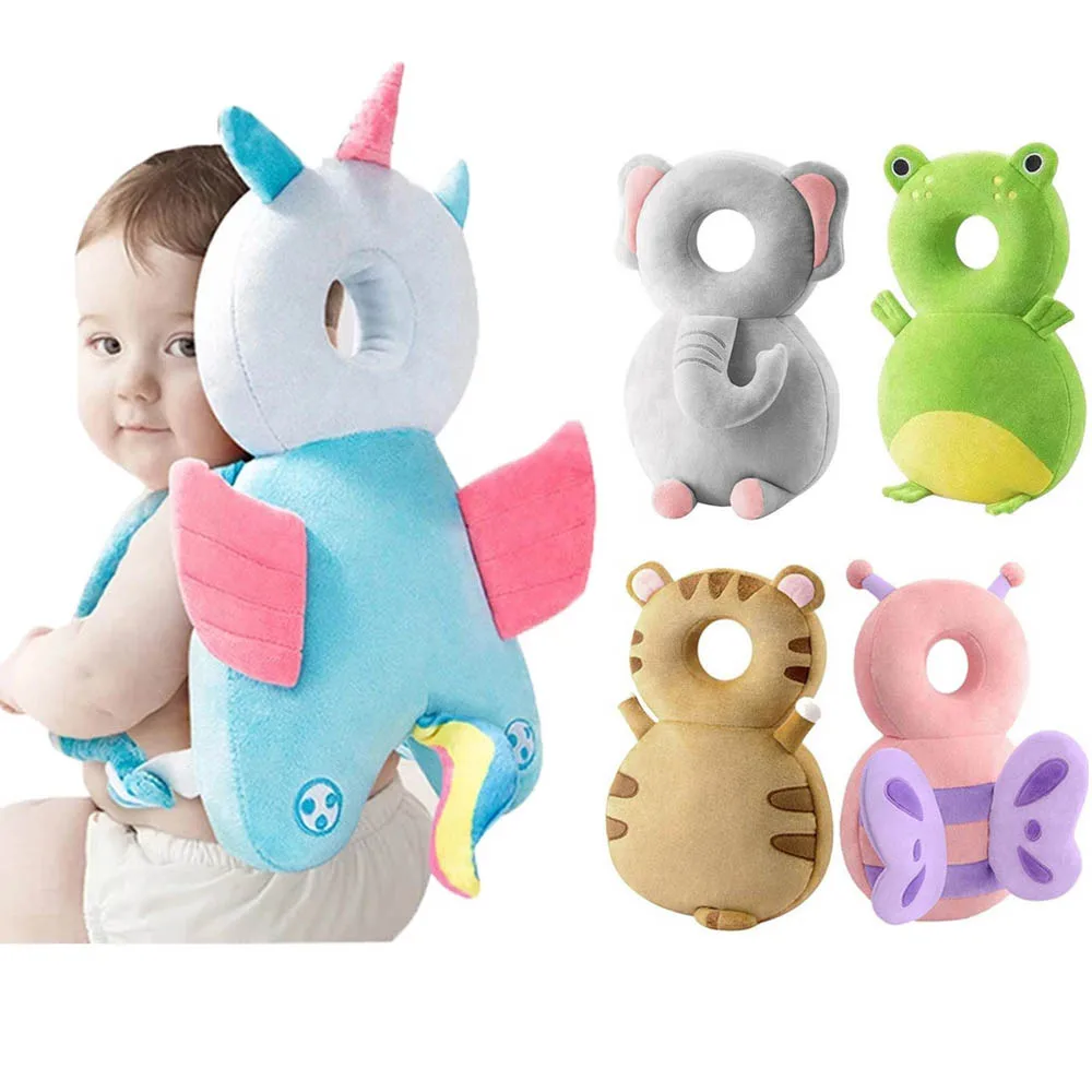 Newborn Headrest Security Pillows Backpack Toddler Baby Head Fall Protection Pad Cushion Cartoon Soft Security Pillows Backpack Baby & Maternity
