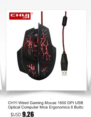 Wired Gamer Gaming Computer Mouse Mause For PC Laptop LED Flash Light Ergonomic Optical Game Mice 1600 DPI With USB Receiver
