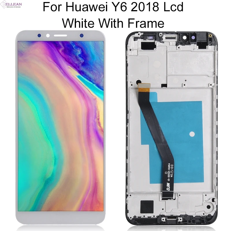 Dinamico скидка Y6 дисплей для huawei Y6 Prime lcd с кодирующий преобразователь сенсорного экрана в сборе для Honor 7A lcd с рамкой - Цвет: White With Frame
