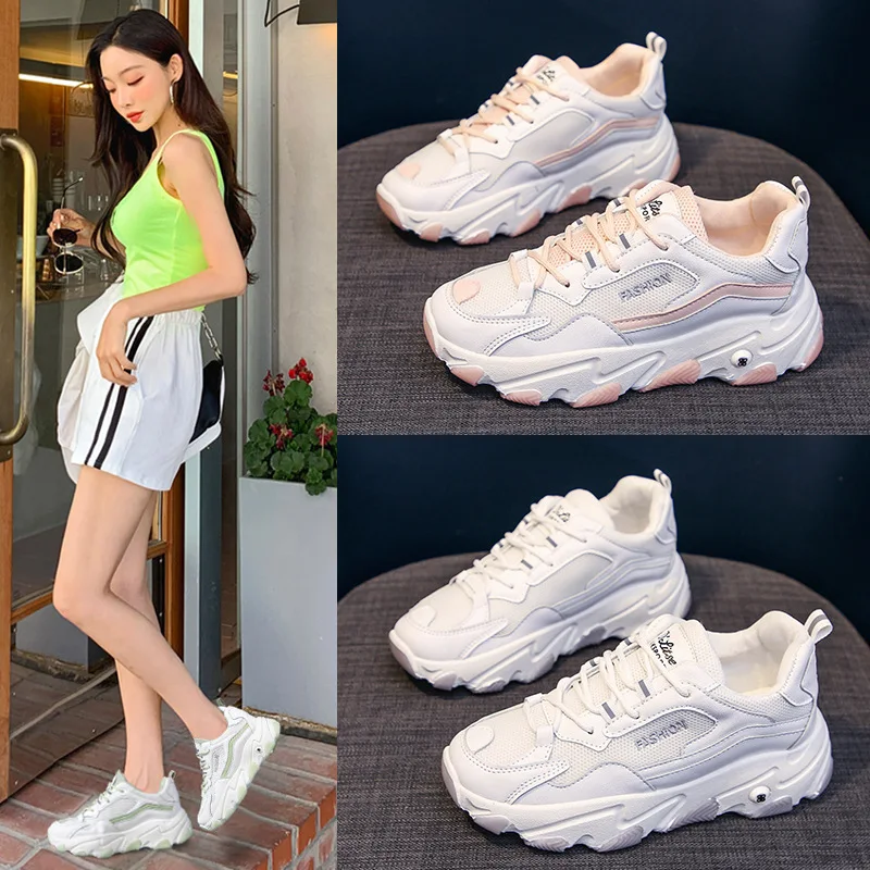 18 Shoes Women's Net Red Shoes All-match New Platform Super Fire Spring Autumn Sports Footwear