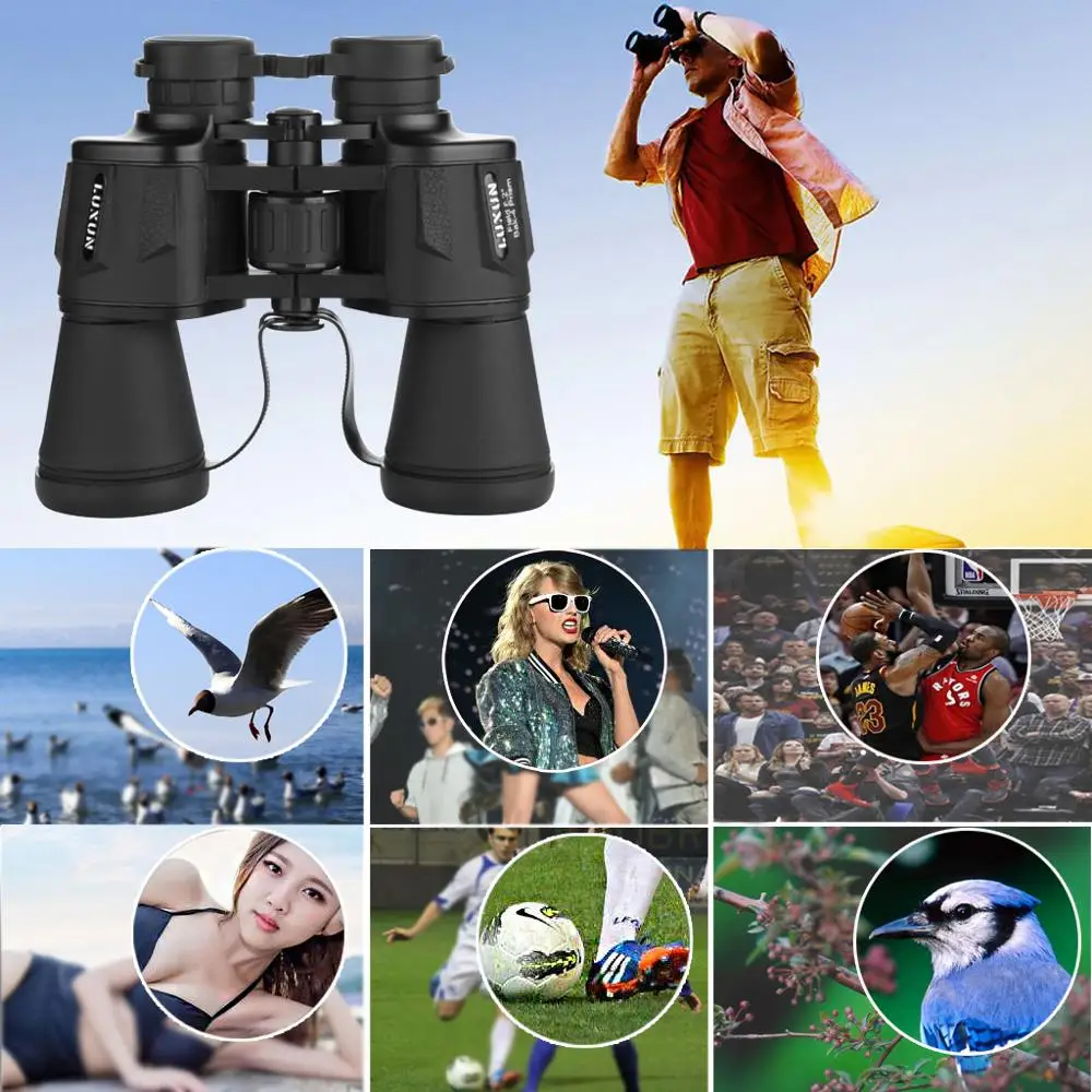 

20X50 Telescope night vision Daily waterproof Outdoor Powerful Binoculars HD High power for Bird Watching Travel Hunting