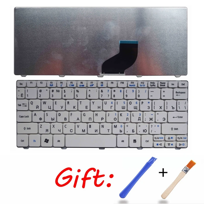 Русская клавиатура для ноутбука ACER D255 D256 D257 D260 D270 EM350 N55C ZH9 ZE6 ONE 522 533 532G AO532h 532H 521 AO522