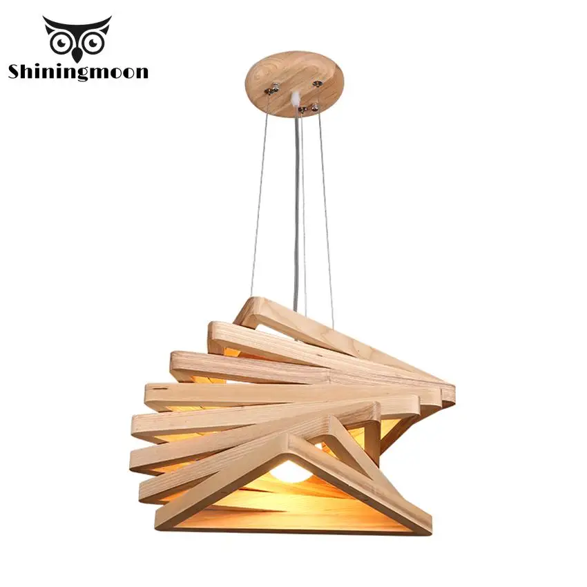 

Japanese Style Wood Pendant Lights Modena Creative Led Deco Pendant Lamp Luminaire Dinning Room Kitchen Hanging Lights Fixtures