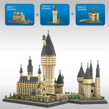 

World Architecture Potter Movie Magic School castle model building blocks DIY Diamond Bricks Educational toys For Children gifts