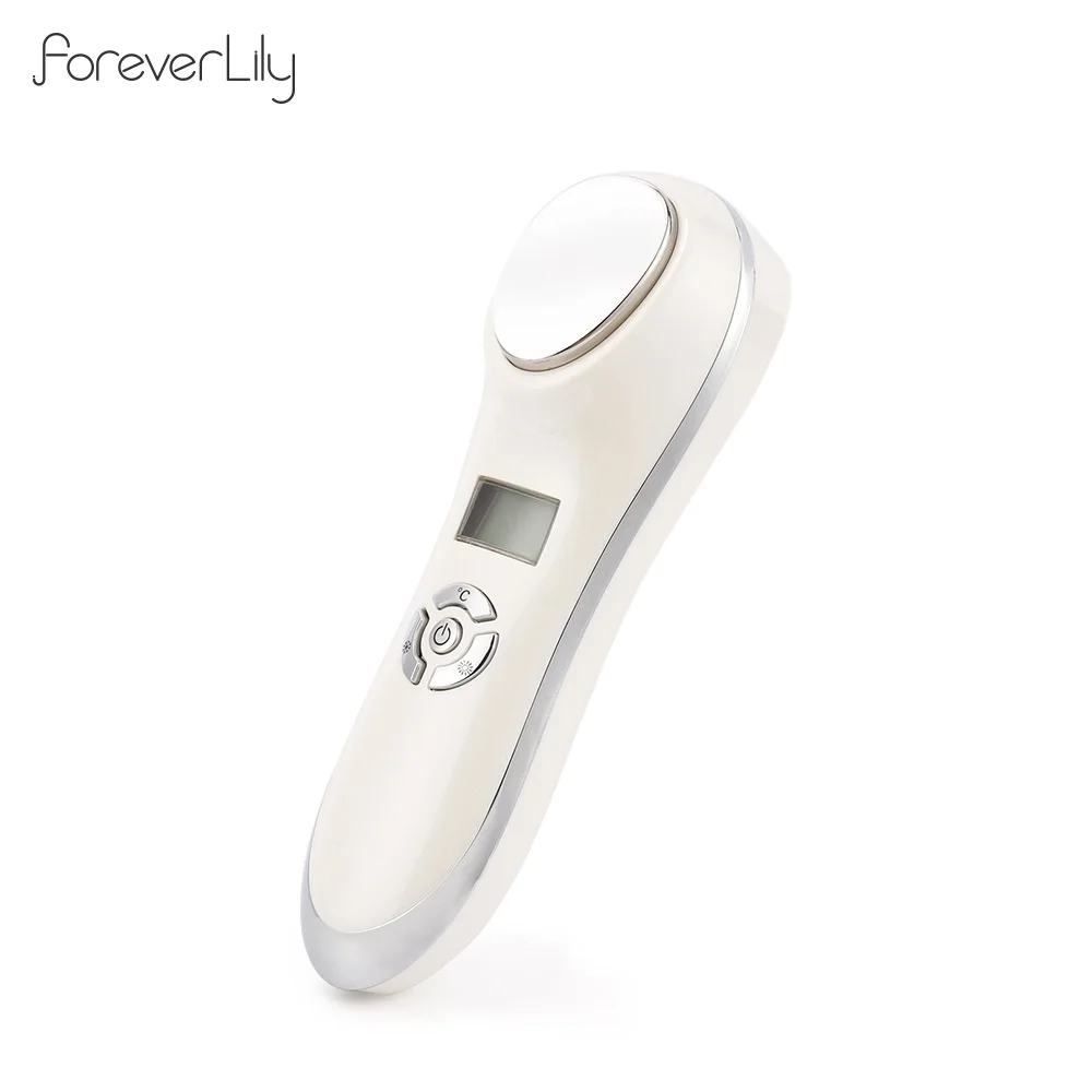 Facial Hot&Cold Vibration Massager Ice Skin Care Cryotherapy Calm Skin Shrink Pores Warm Heating Relax Skin Lifting Device 2
