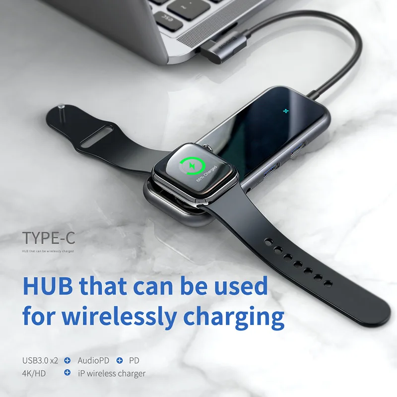 Baseus USB Type C концентратор к HDMI RJ45 Мульти 3 0 адаптер питания для MacBook Pro Air Dock порта usb