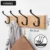 Nordic Fashion Home Decor Coat Hook Double Hooks Hallway Bedroom Door Hat Clothes Rack Hanger Kitchen Toilet Wall Brack Hook 11
