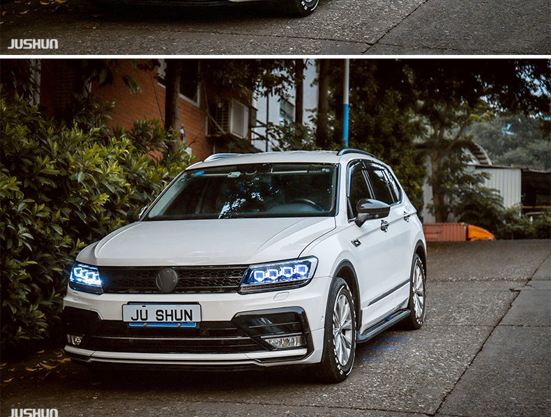 AKD автомобильный Стайлинг головной светильник для VW Tiguan головной светильник s- Tiguan светодиодный головной светильник DRL все светодиодный светильник источник аксессуары