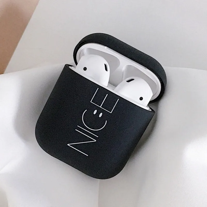 1 шт. модный красивый жесткий защитный чехол с принтом для наушников Airpods 1/2 Bluetooth