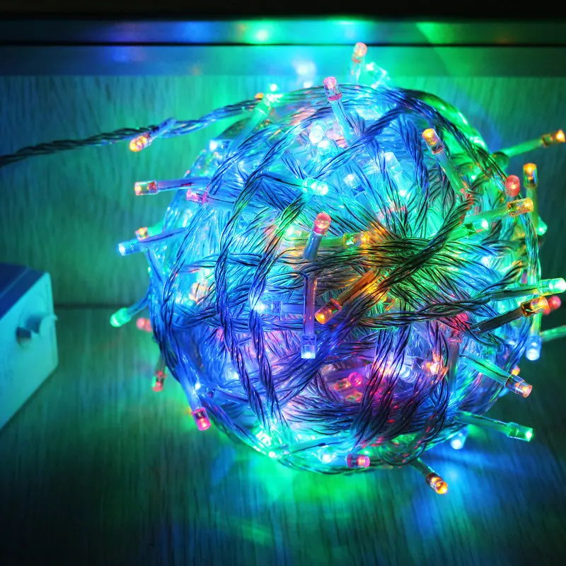 

LED Colored Lamp Flashing Light String Lights Stars Festival Decorations 100 M Engineering Lighting Customizable Flashing Light