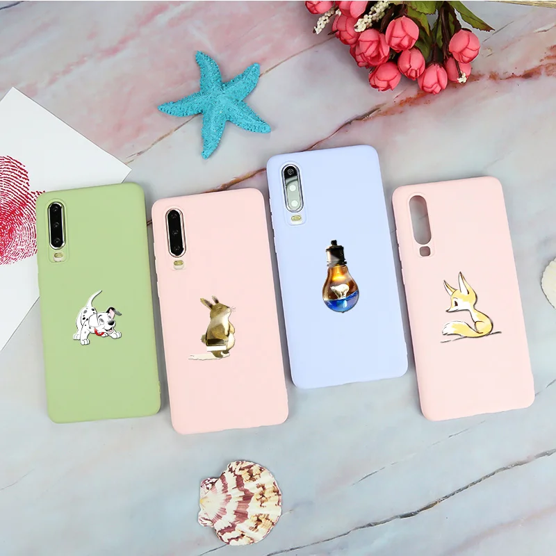 Чехол яркого цвета для huawei P30 P20 Lite Pro PSmart P9 P10 P Smart 2019 чехол телефона силиконовый