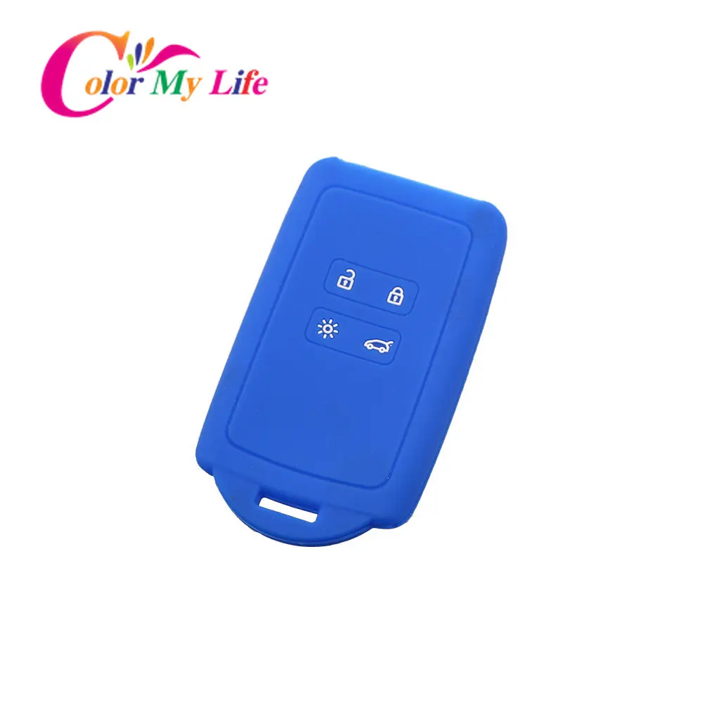Чехол брелок Color My Life для Renault Koleos Kadjar Megane Talisman Captur Espace Clio 2017 2020|silicone key fob cover|silicone