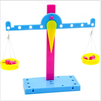 

DIY Physics Teaching Laboratory Balance For Kids Students Plastic Educational Lever Principle Balance Scale