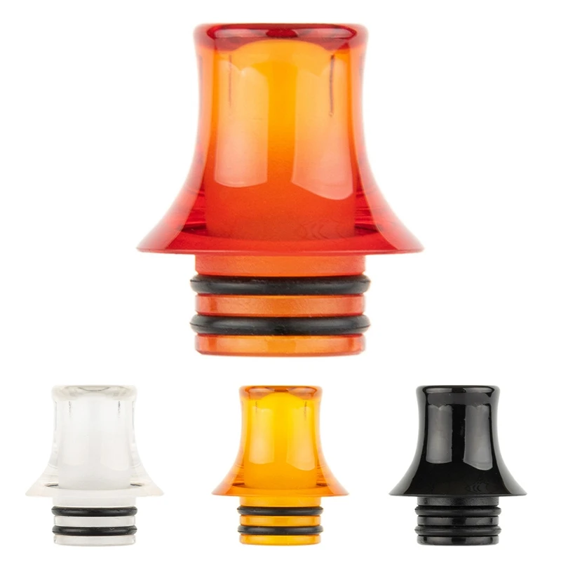 

510 Solid Color Smooth Drip Tip PEI MTL Resin Cigarette Accessories For Transparent 510 RTA RDA Vape Tank TFV12 Baby