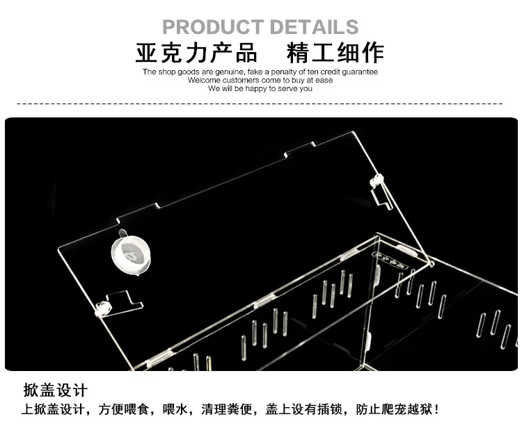 Reptile Tank Insect Spiders Tortoise Lizard Acrylic Transparent Breeding Box Vivarium Lid Reptile Pet Product Terrarium 2020 New Reptile Tank Insect Spiders Tortoise Lizard Acrylic Transparent Breeding Box Vivarium Lid Reptile Pet Product Terrarium 2020 New