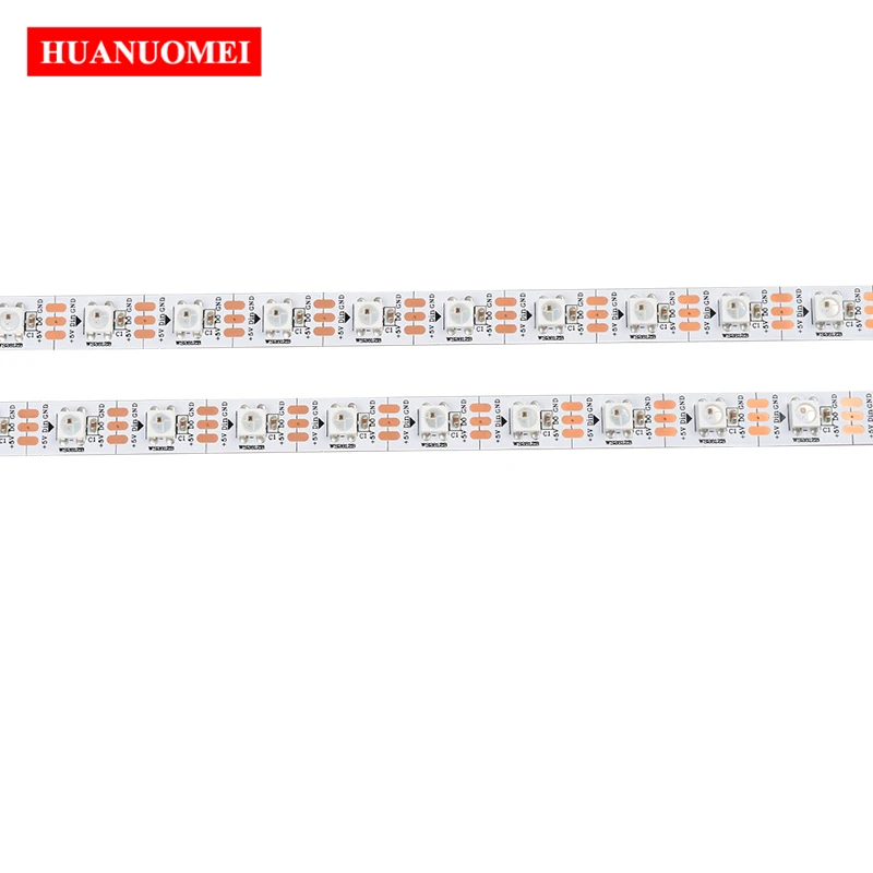 

1M 60LEDs/m WS2812B RGB LED Pixel Strip 5050 SMD WS2811 Digital Sign Addressable Flexible Tape Light TV 5V White Black PCB Lamp