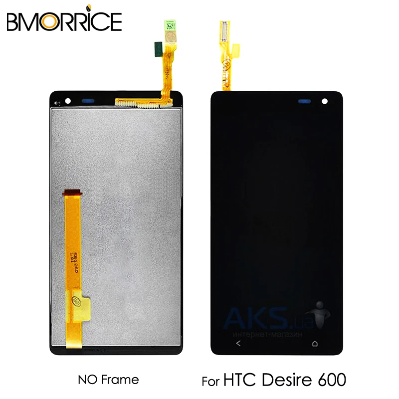 

LCD Display For HTC Desire 600 Touch Screen Digitizer Panel Glass Sensor Monitor Screen Module Assembly Black No Frame 100% Test